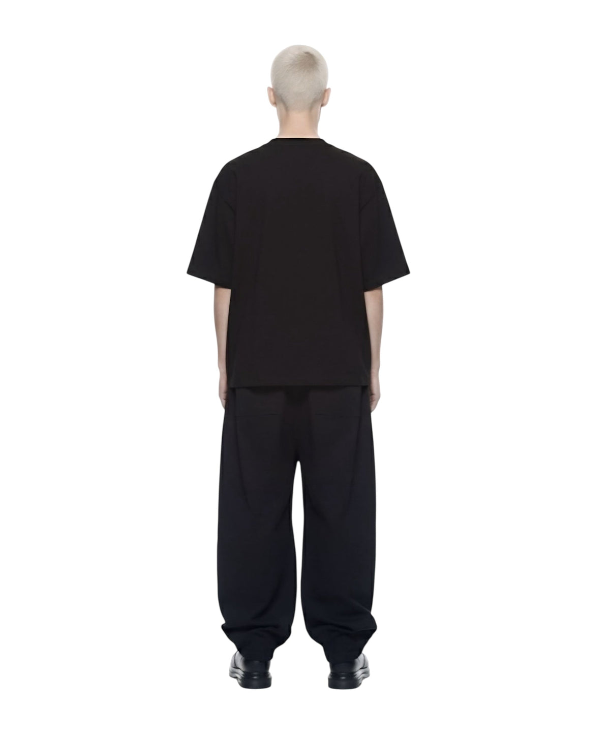 Krepking - Heavyweight Cropped Boxy Tee in Black