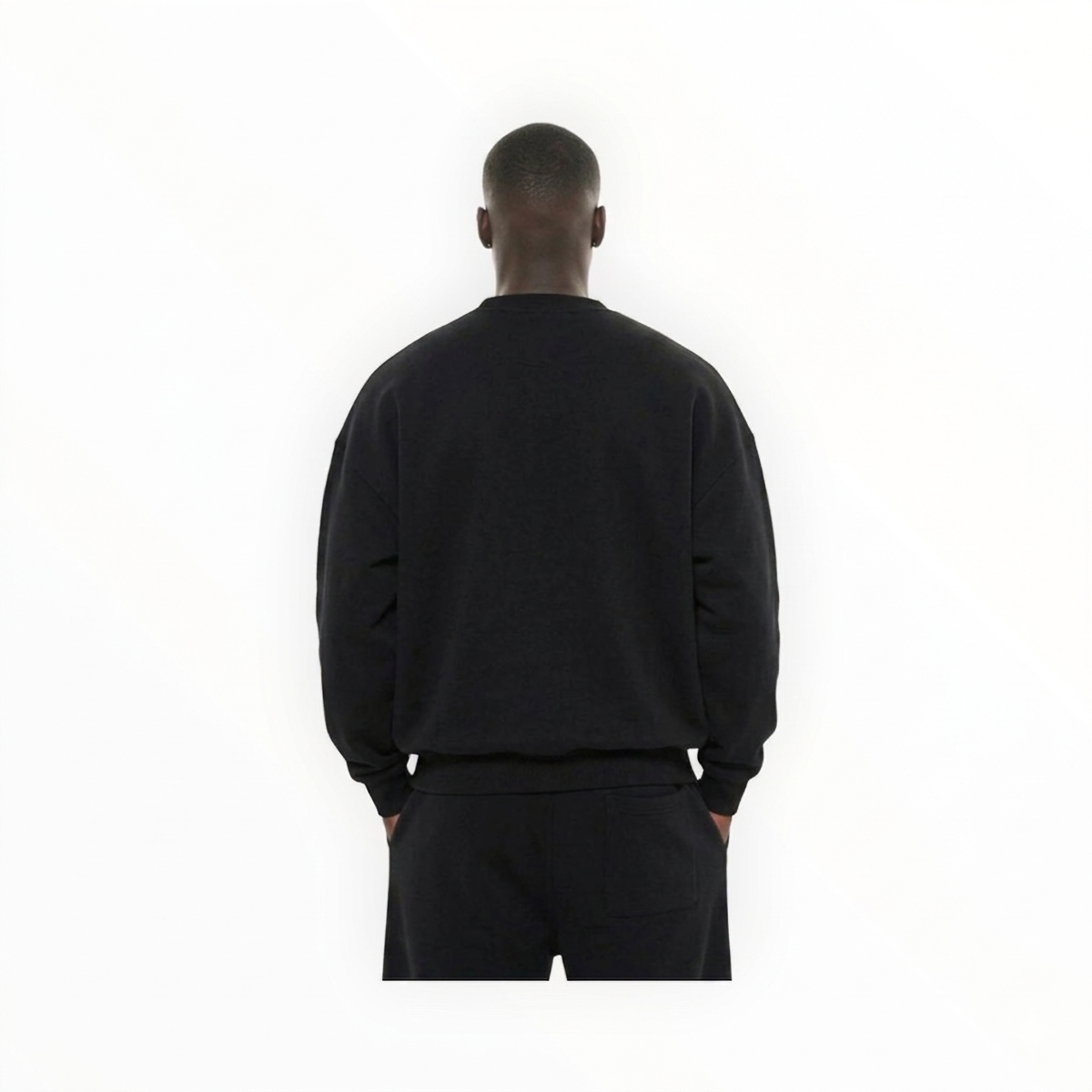 Krepking - Heavyweight Boxy Sweatshirt in Black