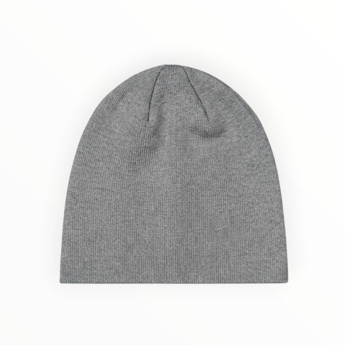 Krepking - Ash Grey Ribbed Knit Beanie