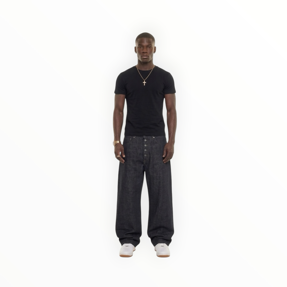 Krepking - Fitted Tee in Black