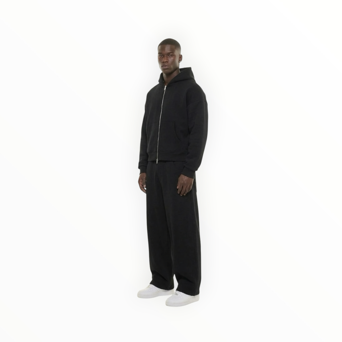Krepking - Black Dual-Zip Hoodie