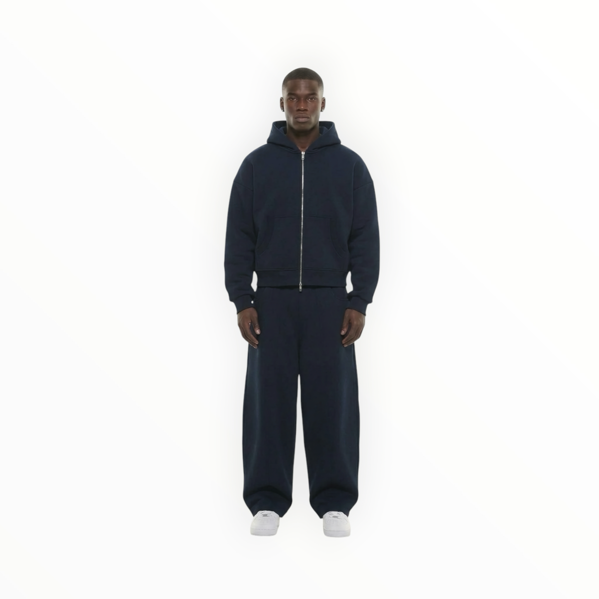 Krepking - Navy Zip Hoodie