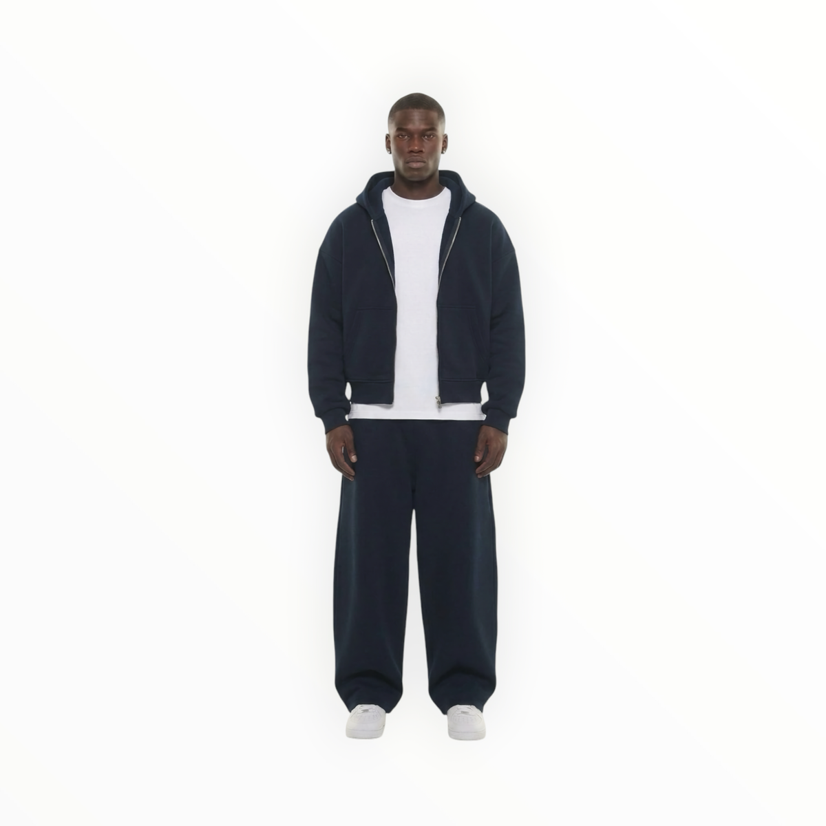 Krepking - Navy Zip Hoodie