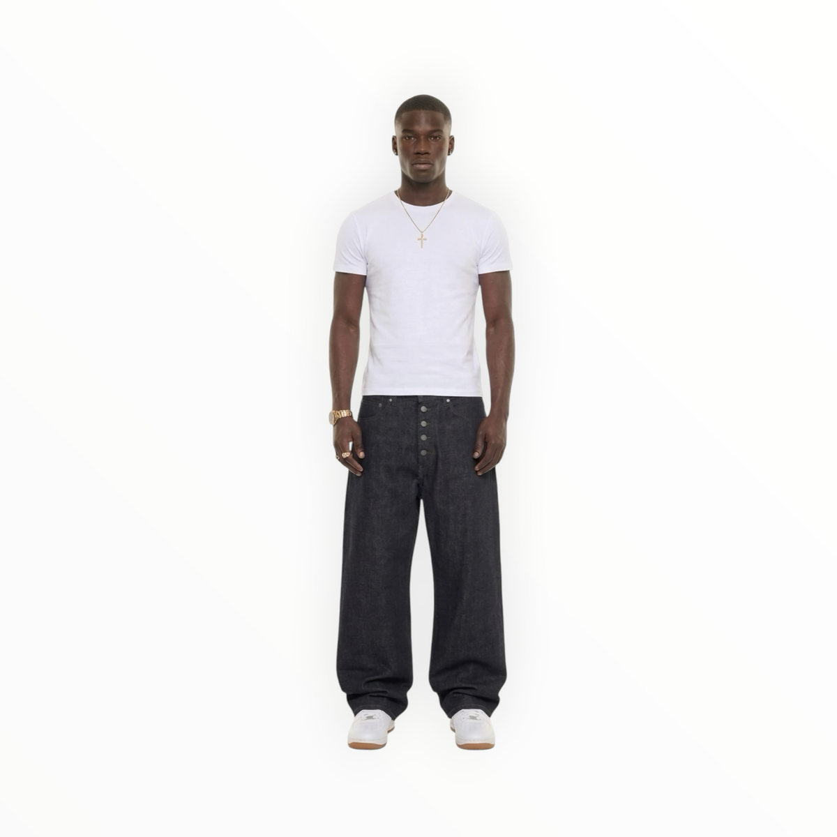 Krepking - Fitted Tee in Pure White
